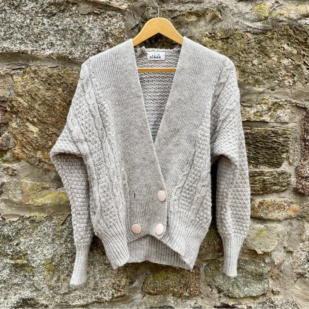 Vintage Albee Wool Blend Cardigan Size S